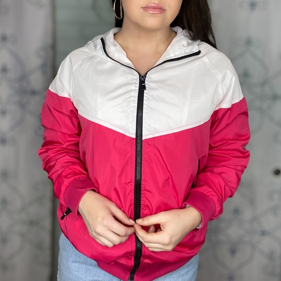 Riflessi Collection Premium Edition Windbreaker Jacket Pink and White - Picture 14 of 14